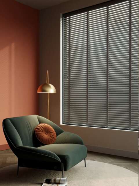 luxury-grey-wooden-blinds-with-tapes-in-contemporary-living-room